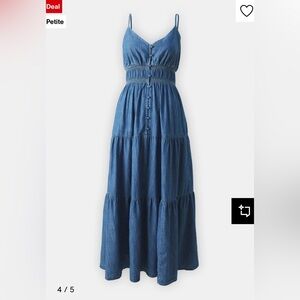 Denim maxi dress